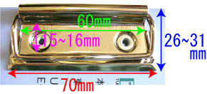 クリップボードの金属製クリップ