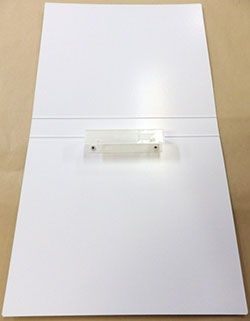 バインダーファイル印刷(紙製)2穴ポリキャップ(プラスチック製とめ具)